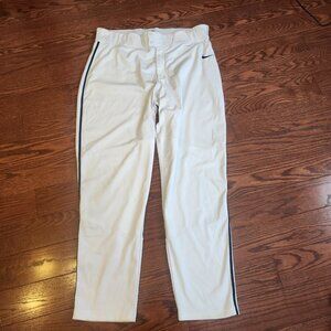Nike Vapor Select Baseball Pants Men’s XXL White Black Piped Athletic Game Pants